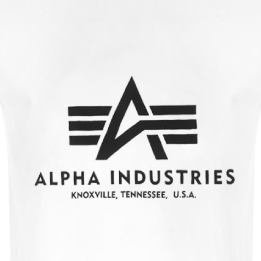 Alternative Image for ProductAlpha Industries Basic Logo T Shirt White3